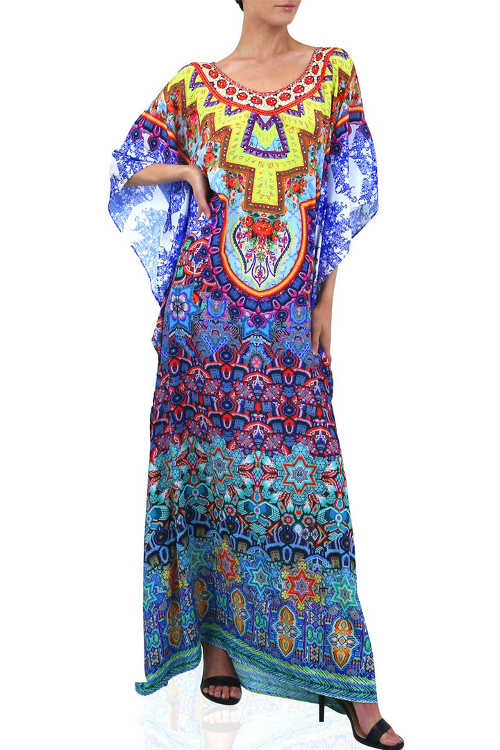 formal kaftan, summer caftans, tropical kaftan, kimonos and kaftans, Colors of Fashion,