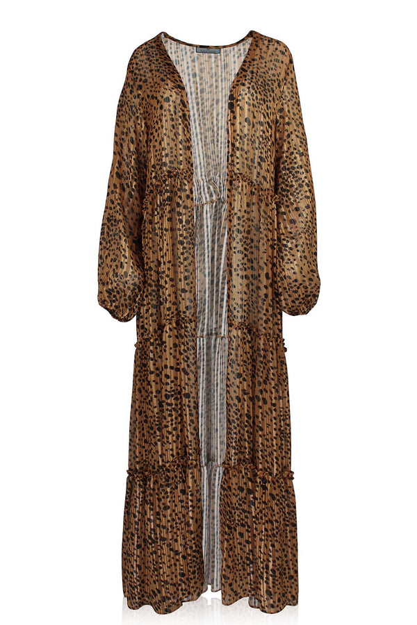 Brown Long Duster Jacket